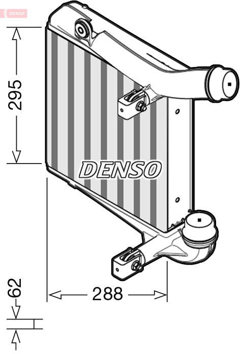 Interkoeler Denso DIT28013