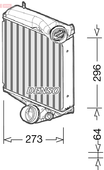 Interkoeler Denso DIT28022