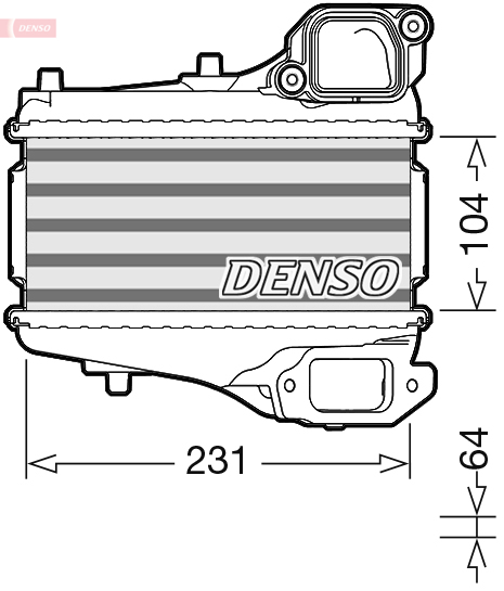 Interkoeler Denso DIT40001