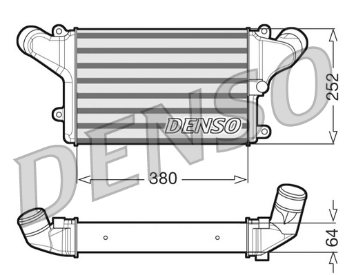 Interkoeler Denso DIT45003