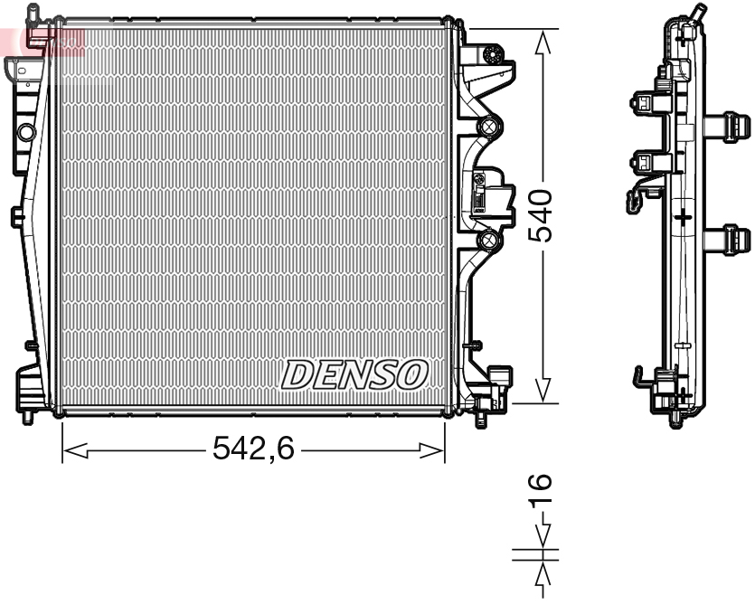 Radiateur Denso DRM01004