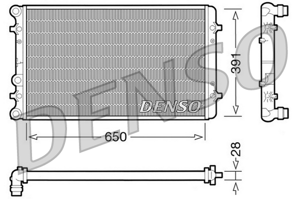 Radiateur Denso DRM02007