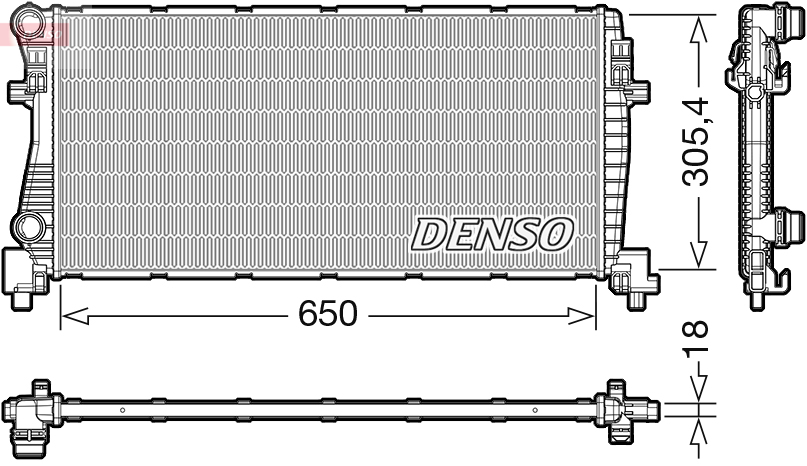 Radiateur Denso DRM02017