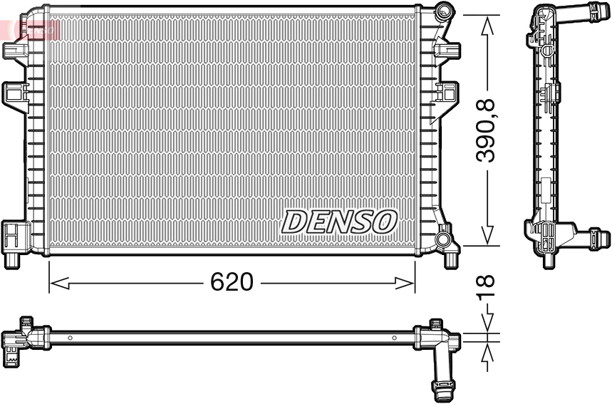 Radiateur Denso DRM02018