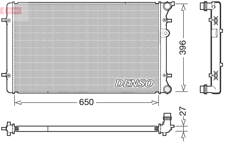 Radiateur Denso DRM02025