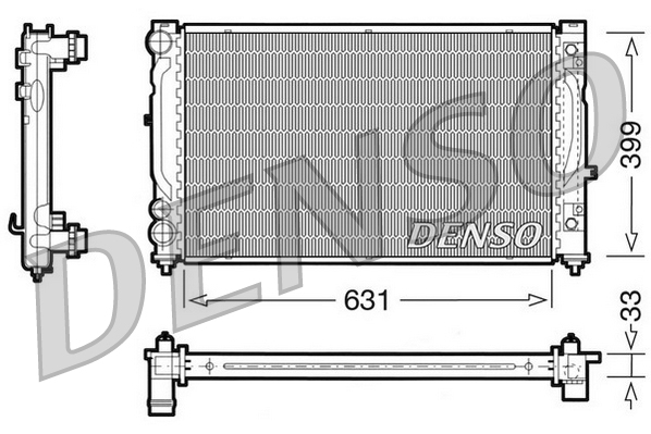 Radiateur Denso DRM02030