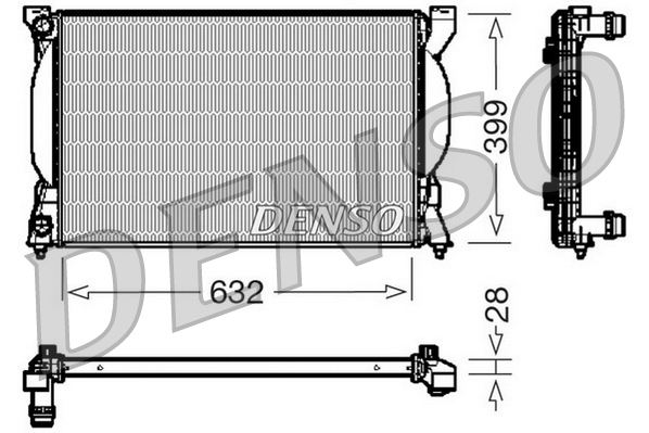 Radiateur Denso DRM02033