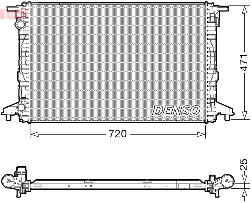 Radiateur Denso DRM02043