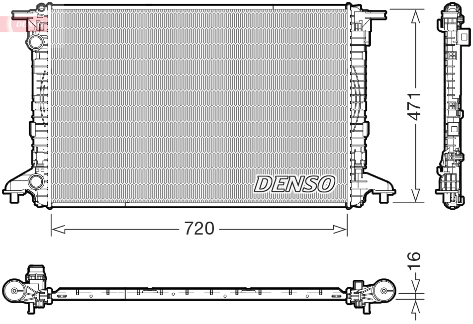 Radiateur Denso DRM02049