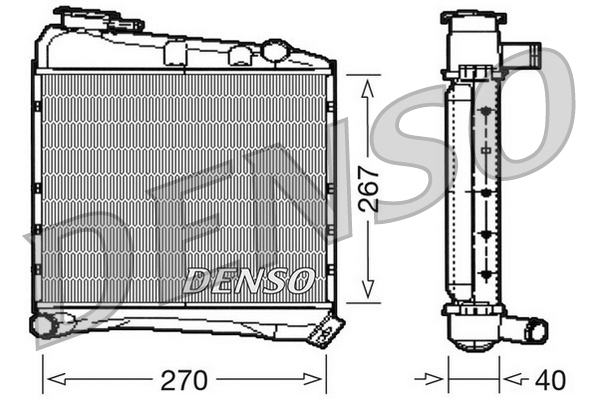 Radiateur Denso DRM03020