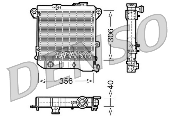 Radiateur Denso DRM04001