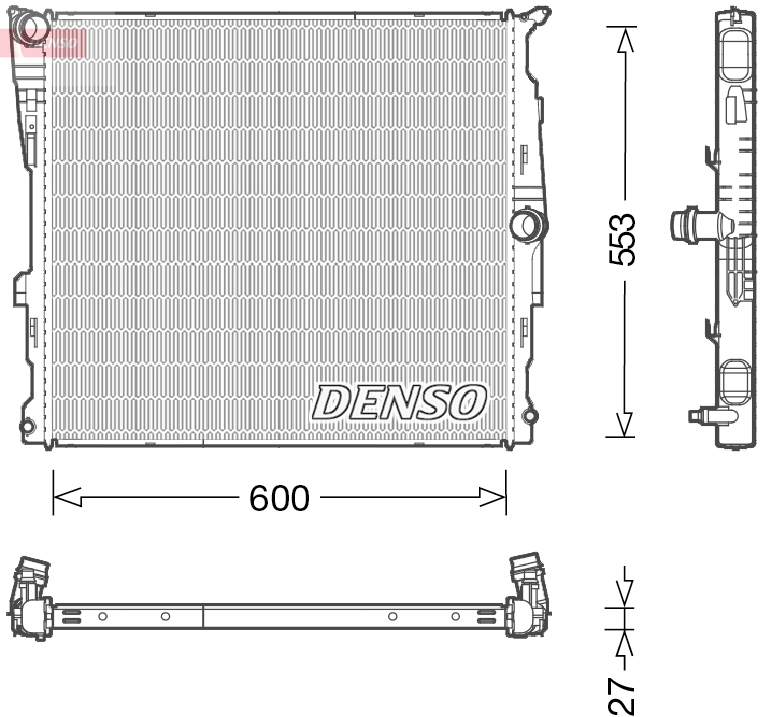 Radiateur Denso DRM05008