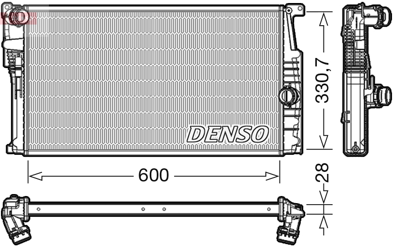 Radiateur Denso DRM05015