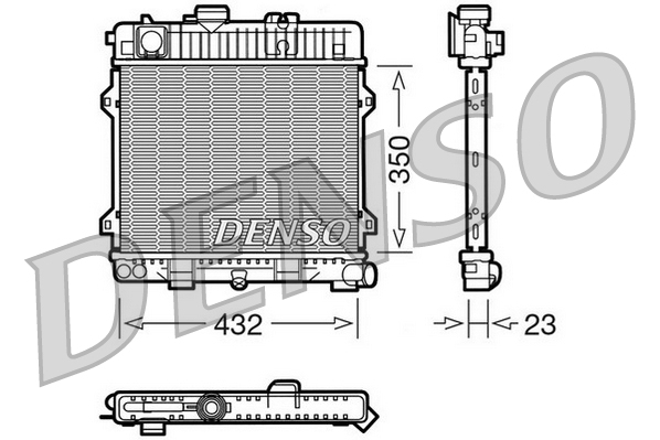 Radiateur Denso DRM05024