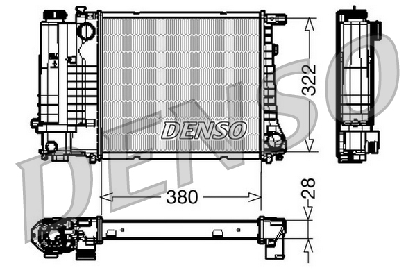 Radiateur Denso DRM05044