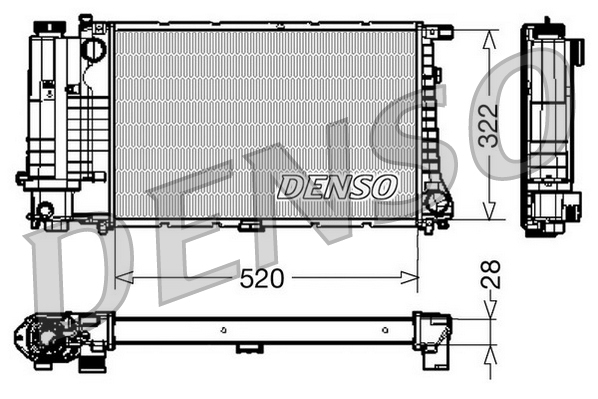 Radiateur Denso DRM05045