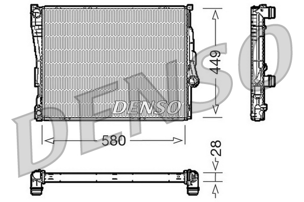 Radiateur Denso DRM05069