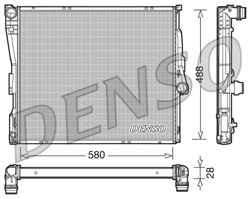 Radiateur Denso DRM05090