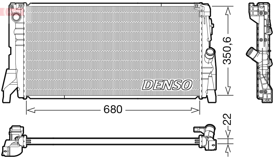 Radiateur Denso DRM05118