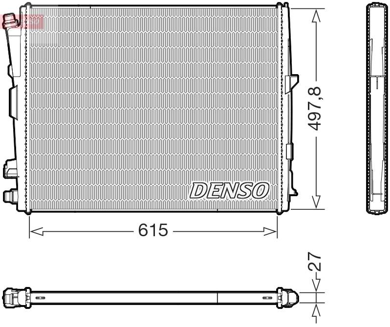 Radiateur Denso DRM05123