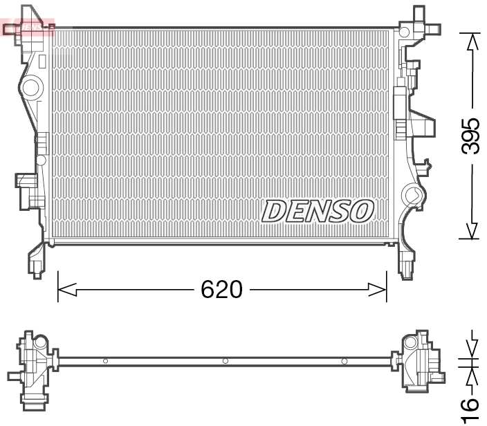 Radiateur Denso DRM06036