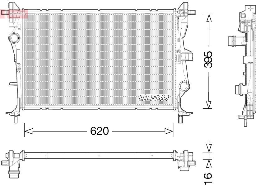 Radiateur Denso DRM06038