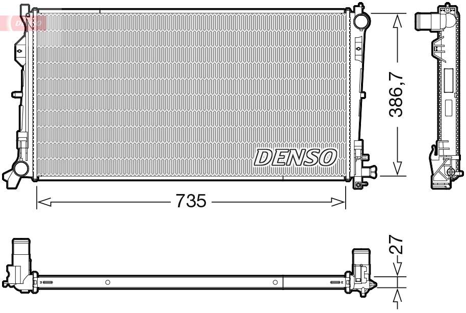 Radiateur Denso DRM06040