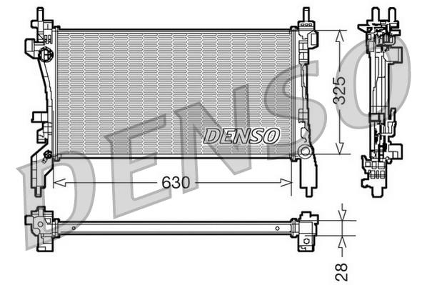 Radiateur Denso DRM07041