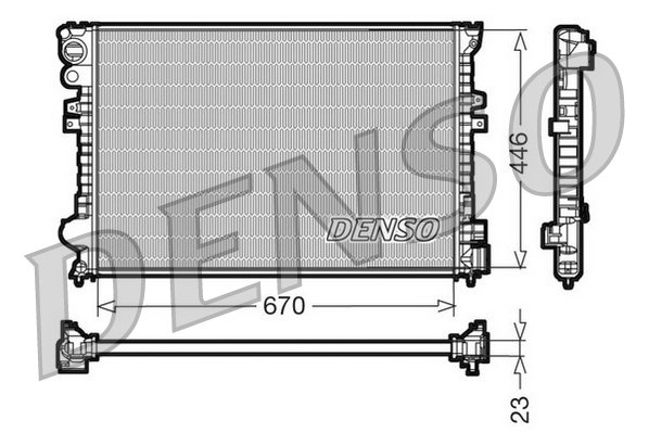 Radiateur Denso DRM07055