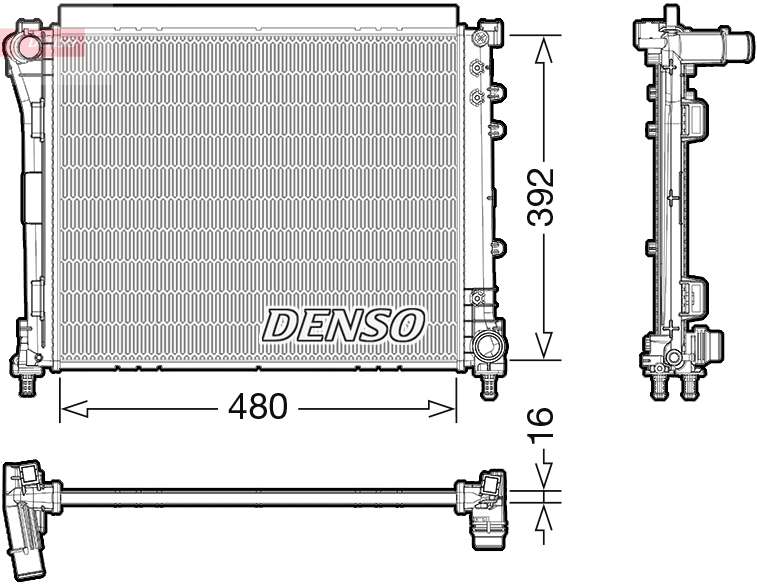 Radiateur Denso DRM09006