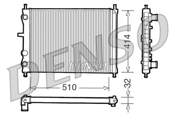 Radiateur Denso DRM09020