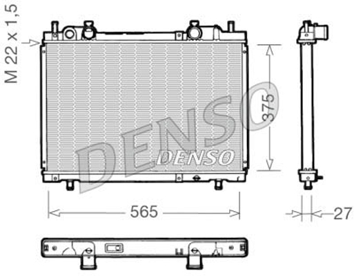 Radiateur Denso DRM09025