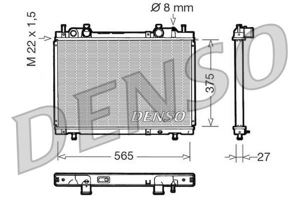 Radiateur Denso DRM09026