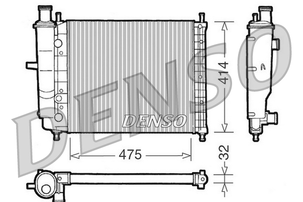 Radiateur Denso DRM09028