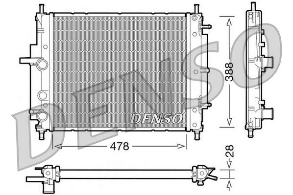 Radiateur Denso DRM09032