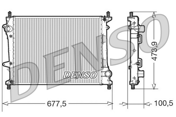 Radiateur Denso DRM09037