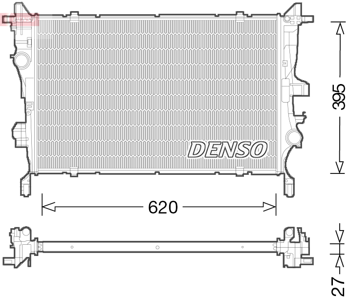 Radiateur Denso DRM09045