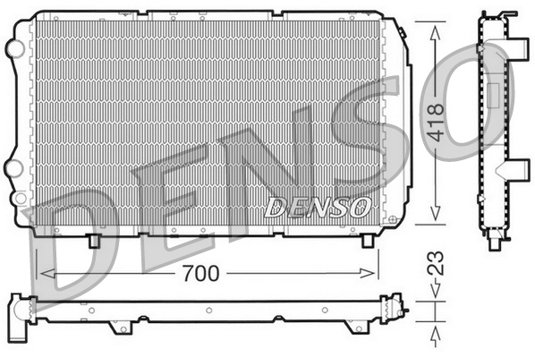 Radiateur Denso DRM09077