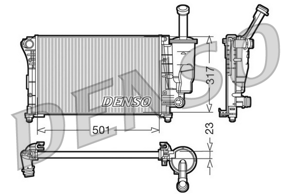 Radiateur Denso DRM09086