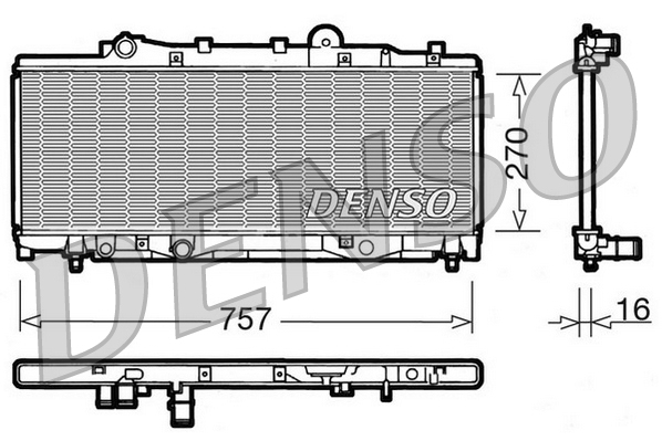 Radiateur Denso DRM09090