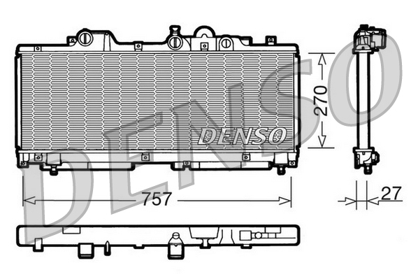 Radiateur Denso DRM09091