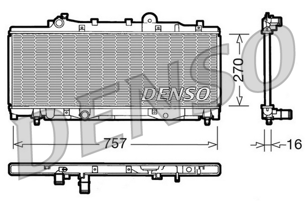 Radiateur Denso DRM09092