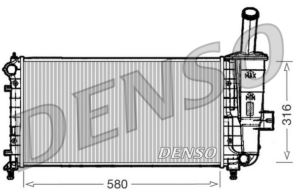 Radiateur Denso DRM09102