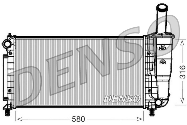 Radiateur Denso DRM09105