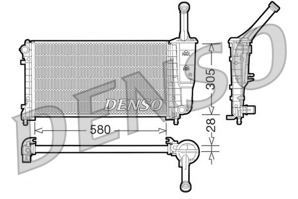 Radiateur Denso DRM09106