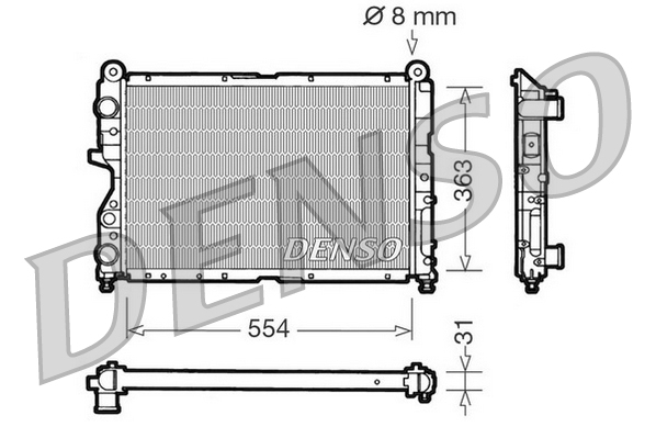 Radiateur Denso DRM09130