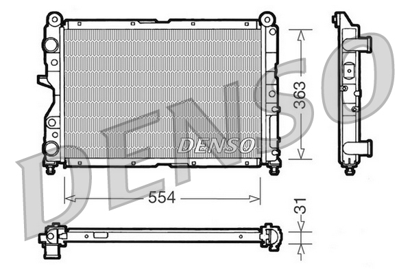 Radiateur Denso DRM09132