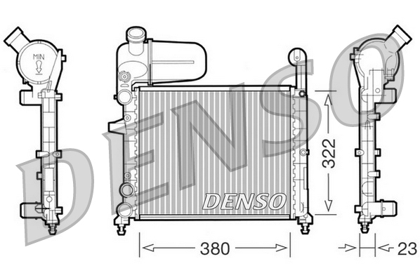 Radiateur Denso DRM09134