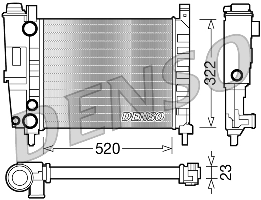 Radiateur Denso DRM09144