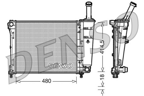 Radiateur Denso DRM09161